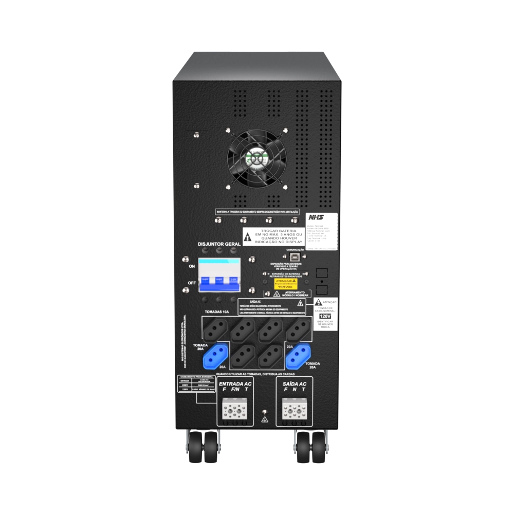 NOBREAK LASER SENOIDAL 5000VA 12 BAT 9AH BIV NHS