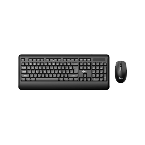 TECLADO E MOUSE LECOO KW202 SEM FIO PRETO