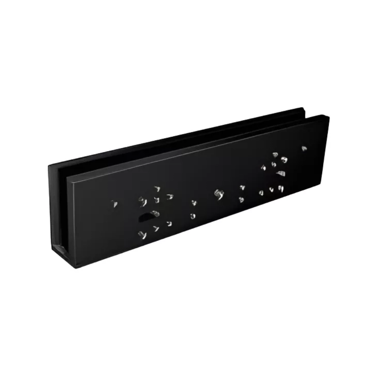 SUPORTE HDL M90 ''U'' FECHADURA ELETROIMÃ 180KGF PRETA