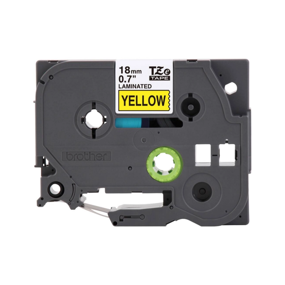 FITA PARA ROTULADOR BROTHER TZE661 36MM PRETO SOBRE AMARELO 1 UNIDADE