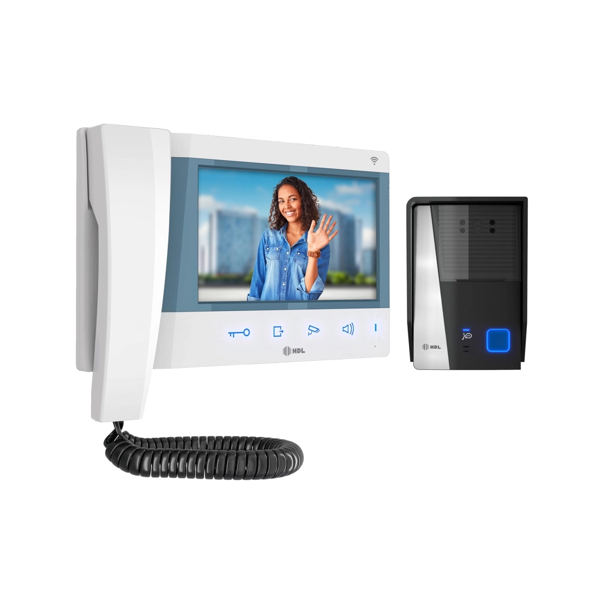 PORTEIRO ELETRÔNICO HDL VIDEO CONNECT 7 TS WIFI BRANCO