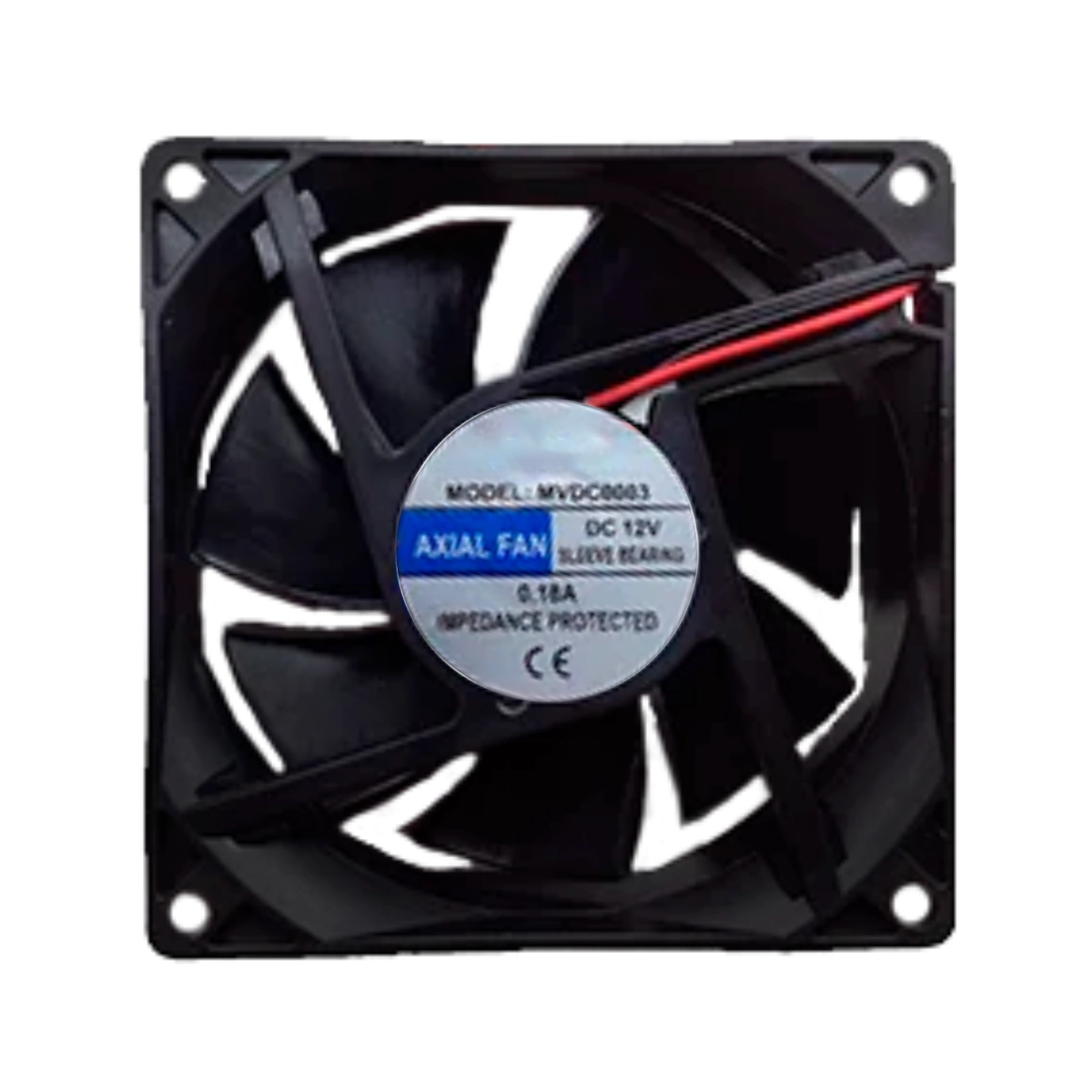 COOLER MICROVENTILADOR 80 MM X 80 MM X 25 MM 12V