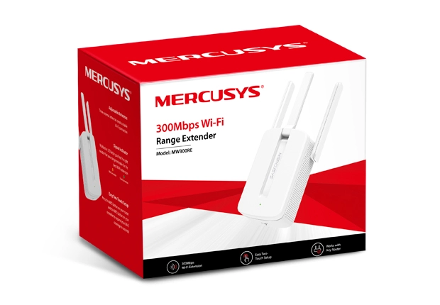 Repetidor de Sinal Mercusys MW300RE Wi-Fi 300Mbps para Ampliar Cobertura