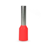 TERMINAL ELÉTRICO PIN TUB DIN HELLERMANN HIT01008-1 1MM2 VERMELHO COM 50 UNIDADES