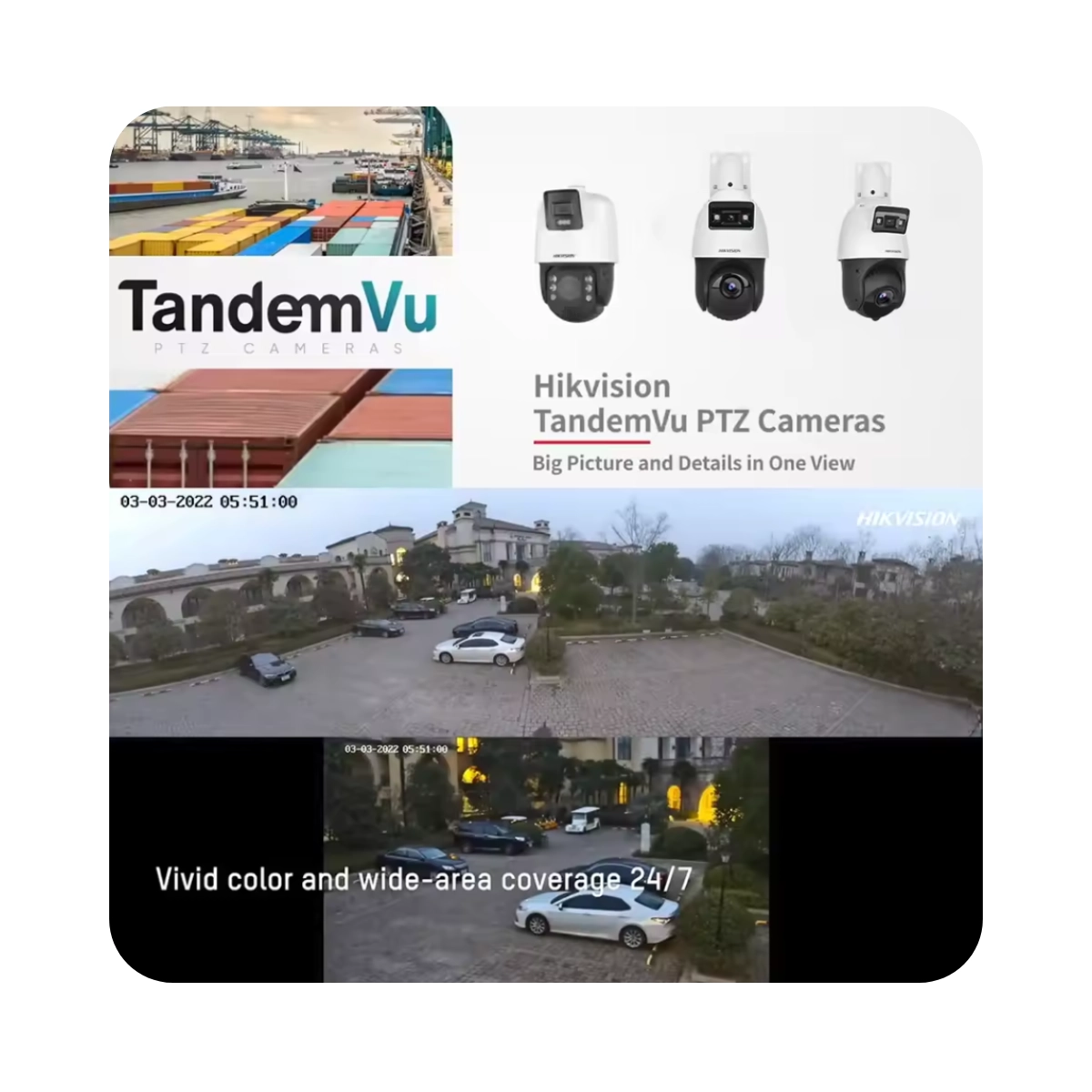 Câmera IP Speed Dome Hikvision DS-2SE4C225MWG-E12(F0) 2MP TandemVu PTZ