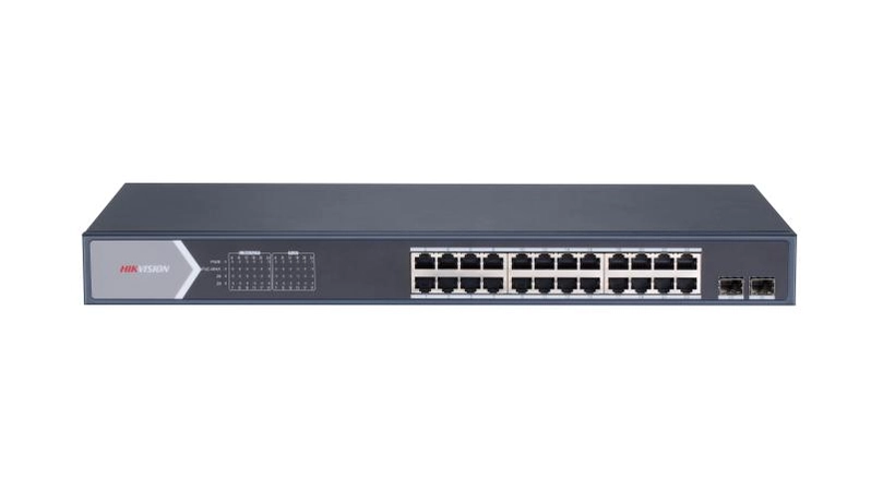 SWITCH 24P GIGABIT POE10/100/1000 + 02 P DS-3E1526P-SI HIKVISION