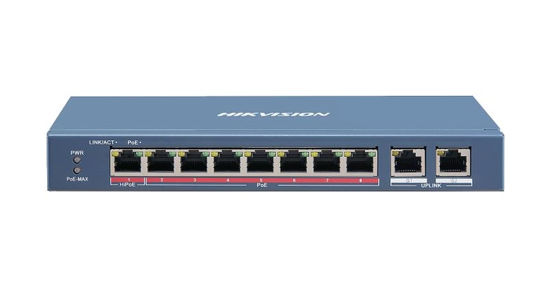 SWITCH 8P 10/100 POE + 02P 10/100/1000 DS-3E0310HP-E HIKVISION