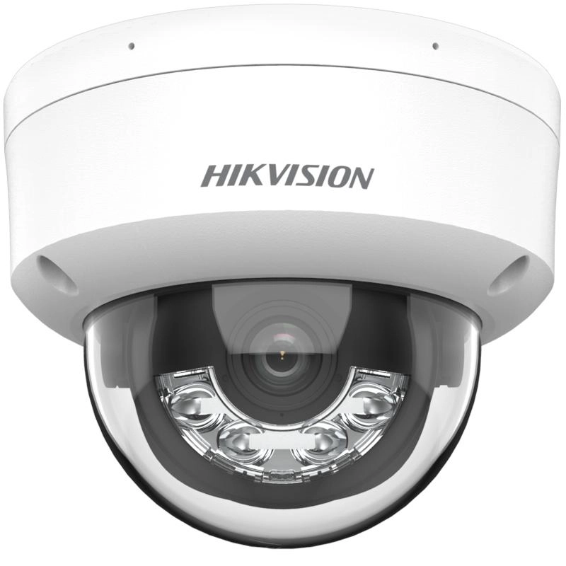 Câmera IP Dome Hikvision DS-2CD2143G2-LIS2U 4MP 2,8mm PoE 30m AcuSense para Monitoramento