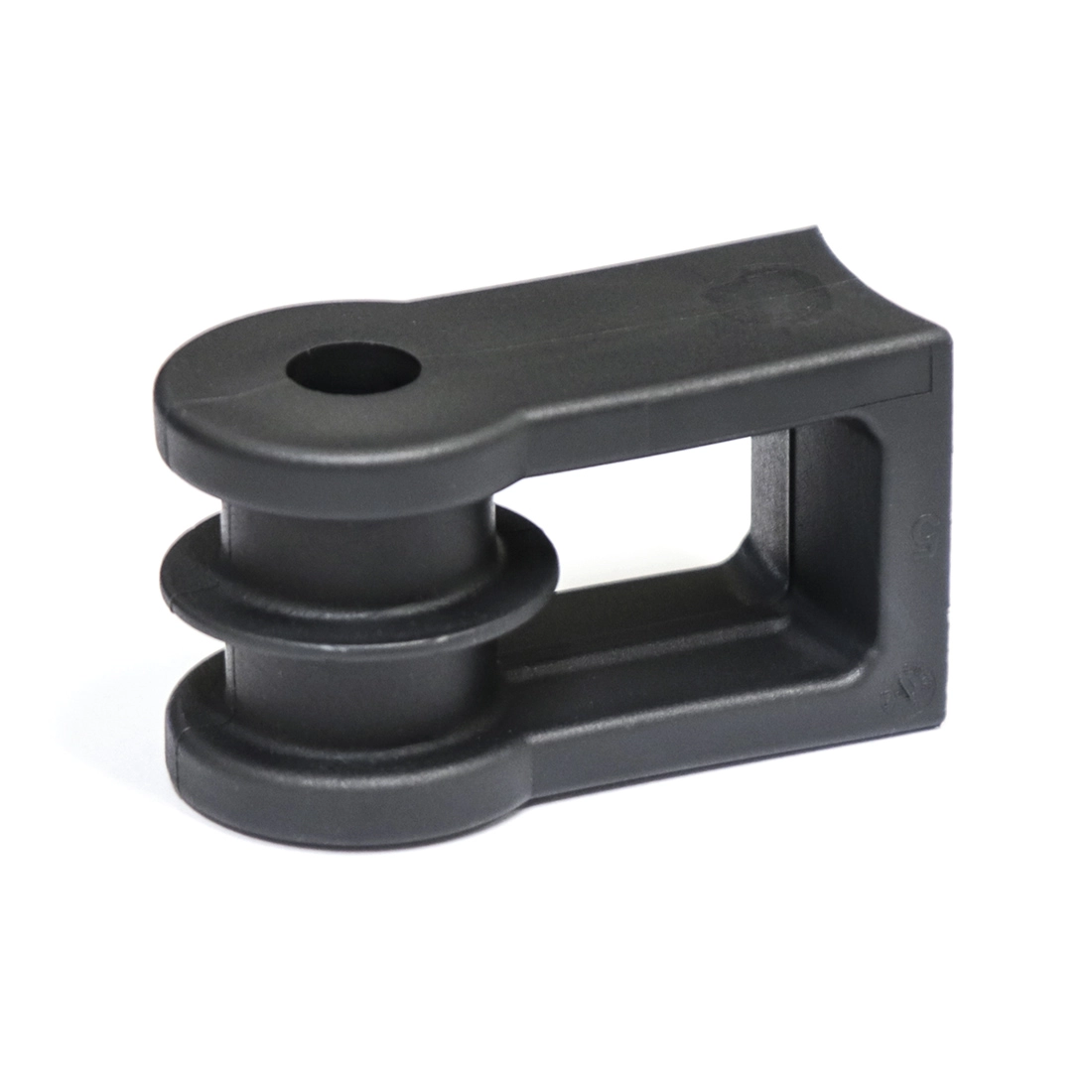 Suporte Universal Mini de Passagem e Ancoragem PP - Preto - Nazda