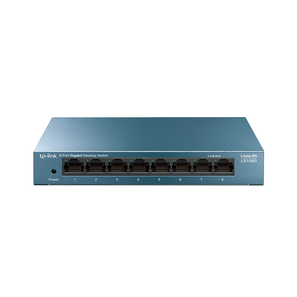 Switch TP-Link LS108G 8 Portas Gigabit 10/100/1000 para Rede Cabeada