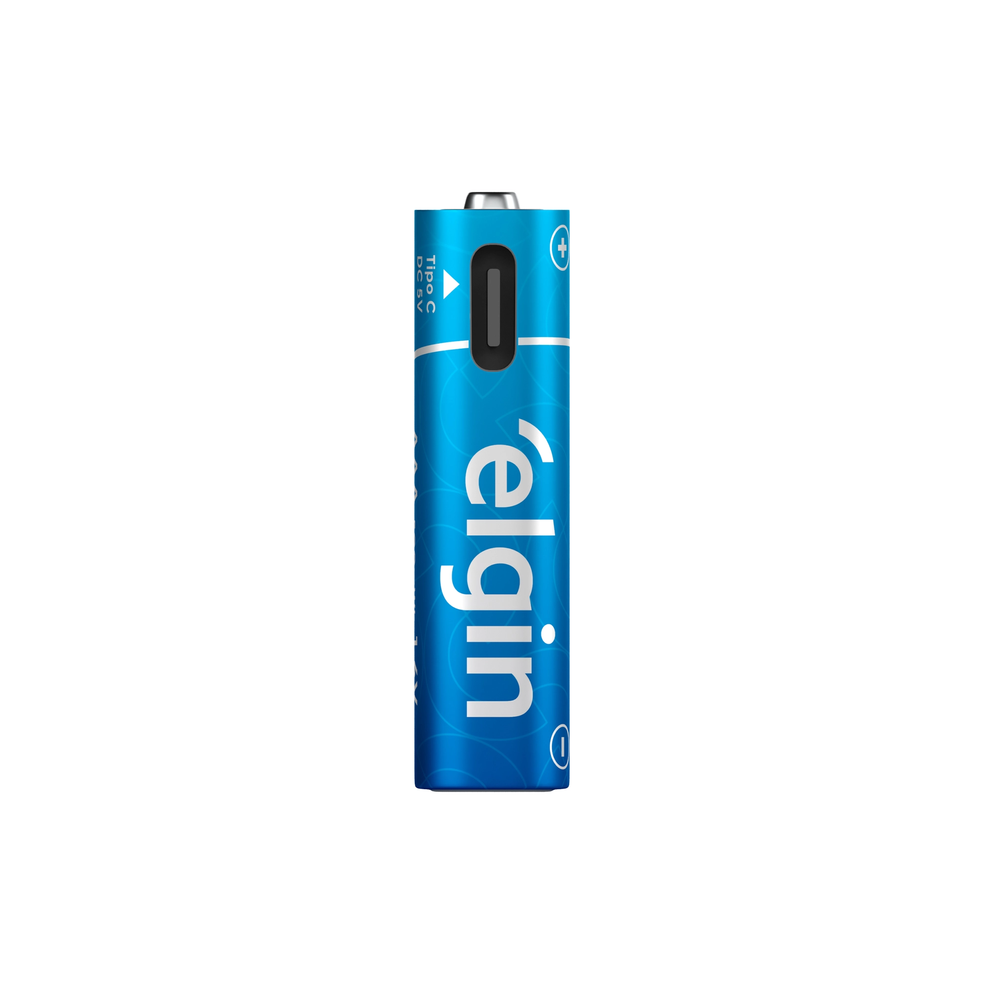 Pilha Recarregável Elgin Aaa 300mAh Cabo Tipo C com 2 para Projetos Profissionais