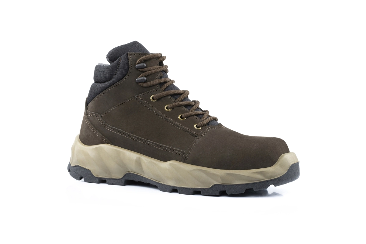 BOTINA OCUPACIONAL EM NOBUK MARROM BIQUEIRA PLÁSTICA COM SOLADO ICE 39-BOMPEL