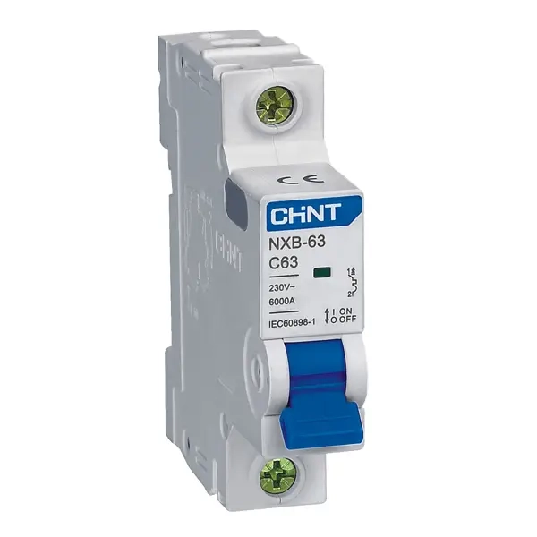 Disjuntor Chint NXB-63 2P C6(R) 6A Curva C para Proteção Elétrica