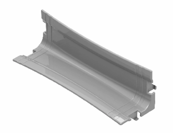 Mini Curva Vertical Interna Dutotec DR-26140.00 R40 Branco para Canaleta