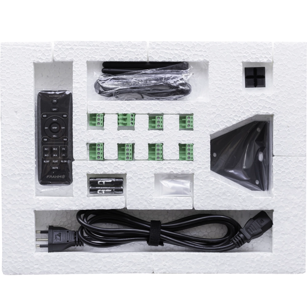 Amplificador Multiroom Frahm FMR4 2BT 4x160W RMS Estéreo para Áudio Ambiente