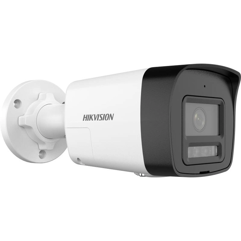 CÂMERA DE SEGURANÇA IP HIKVISION 2MP POE FULL HD 2.8MM COM ALARME SONORO E FLASH DS-2CD1023G2-LIUF/SL