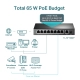 Switch PoE TP-Link SF1009P 8 Portas 10/100 para Câmeras e Redes