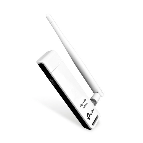 Adaptador USB TP-Link TL-WN722N 150Mbps para Conexão Wi-Fi