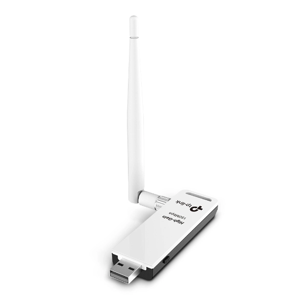 Adaptador USB TP-Link TL-WN722N 150Mbps para Conexão Wi-Fi