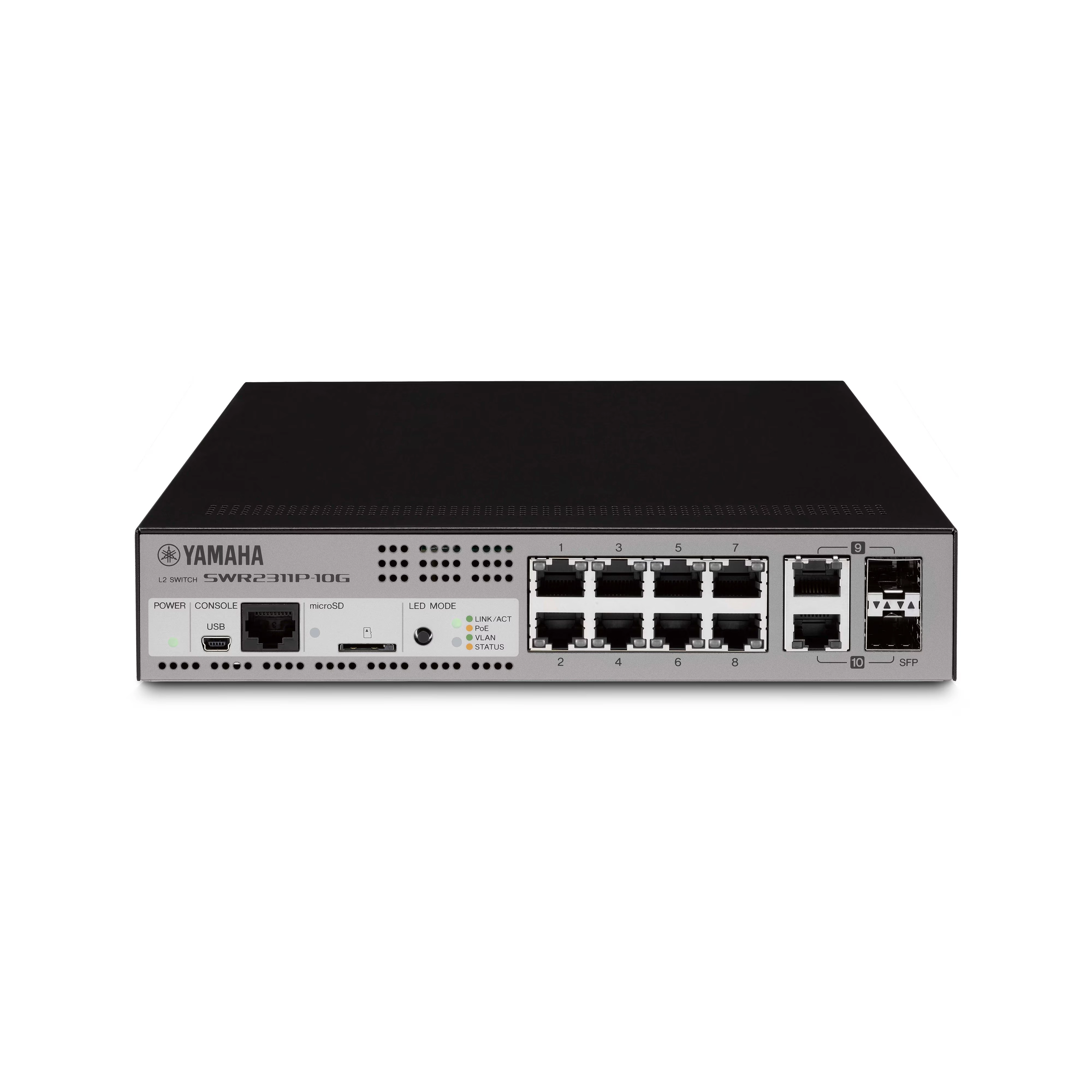 Switch de Rede Yamaha SWR2311P-10G 10 Portas para Áudio em Rede