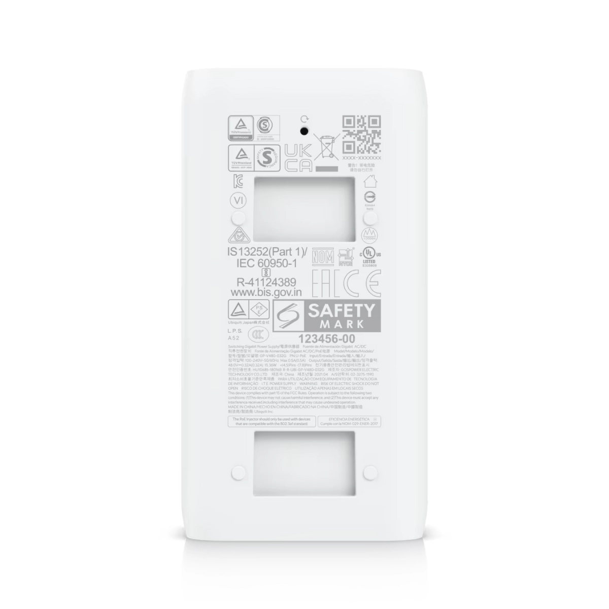 Injetor PoE Ativo Ubiquiti U-POE-BR 48V 15W