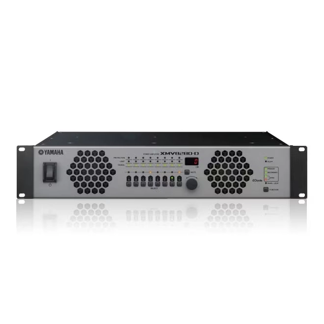 Amplificador Multicanal Yamaha XMV8280D 8 Canais 280W para Áudio Profissional