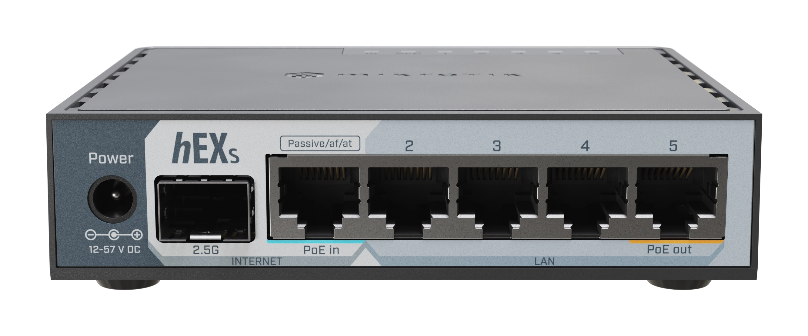ROUTERBOARD MIKROTIK HEX S E60IUGS 5 PORTAS GE + 1 SFP 2.5GB (2025)