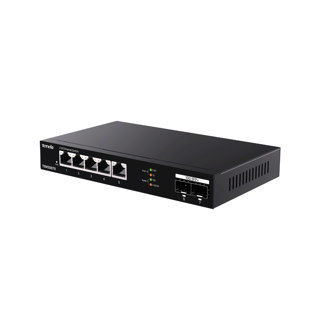 SWITCH TENDA TEM2007X 5 PORTAS 2.5GE + 2 SFP+