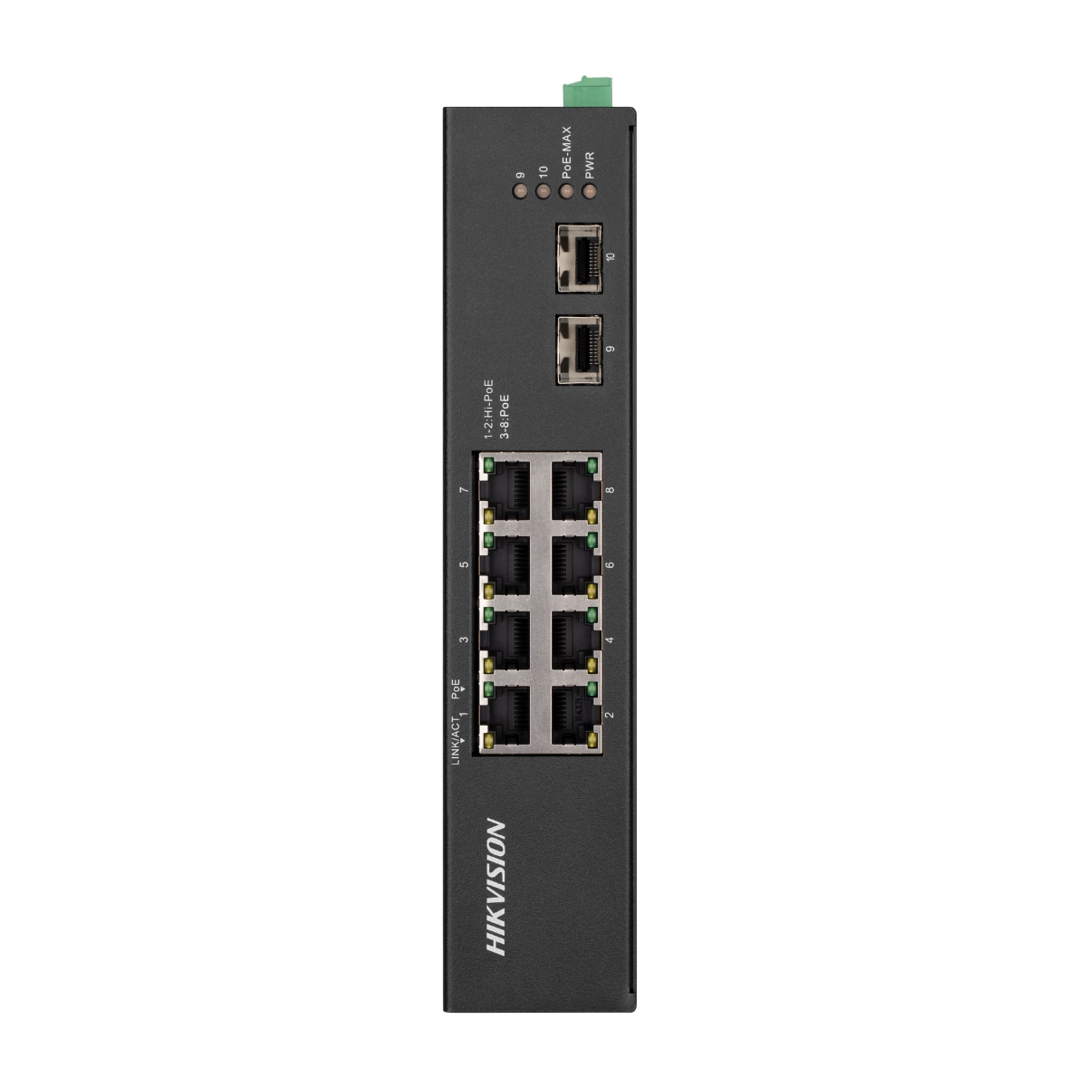 SWITCH INDUSTRIAL HIKVISION DS-3T0510HP-E/HS 8 PORTAS GIGABIT POE