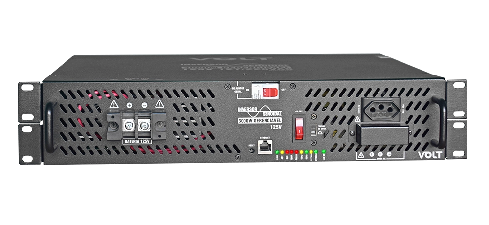 INVERSOR SENOIDAL VOLT SMART 125VDC 3000VA P/ RACK
