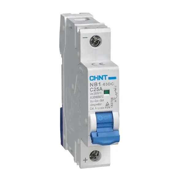 DISJUNTOR DC CHINT NB1-63DC 2P 50A 500V 6KA