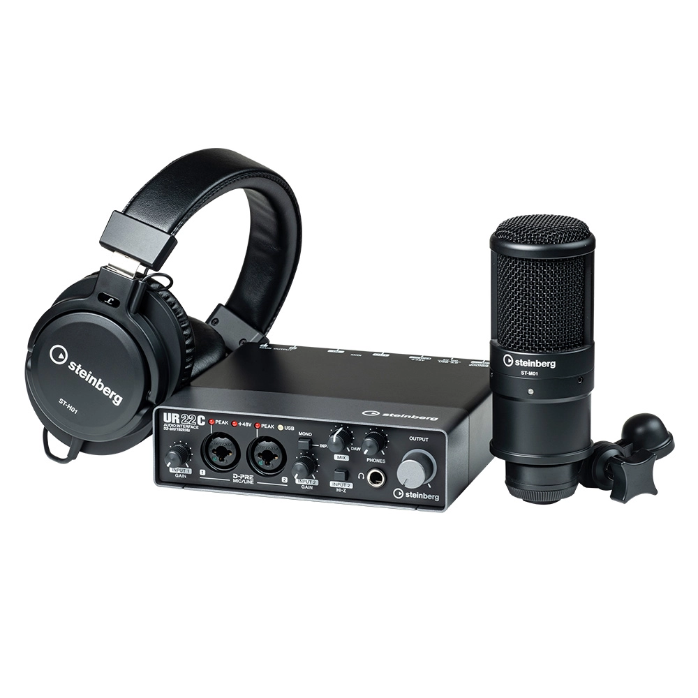 Interface de Áudio Digital UR22C Recording Pack Yamaha