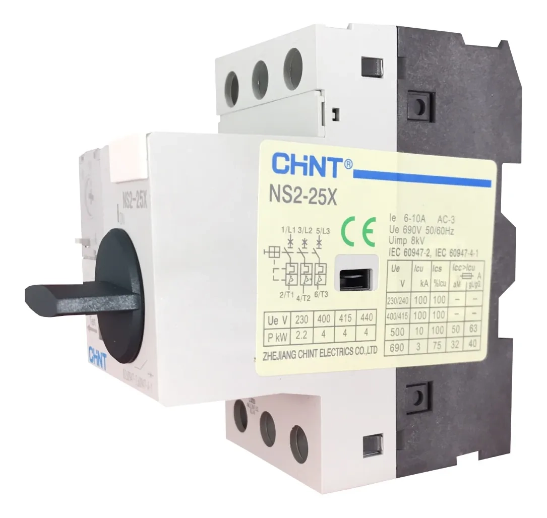 DISJUNTOR MOTOR CHINT NS2-25X 6~10A