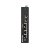 Switch Hikvision DS-3T0506HP-E/HS 4 Portas Industrial 10/100/1000 PoE para Redes Corporativas