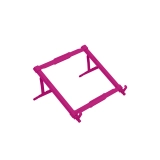 Suporte para Notebook Regulável em ABS Cor Rosa - Reliza