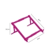 Suporte para Notebook Regulável em ABS Cor Rosa - Reliza