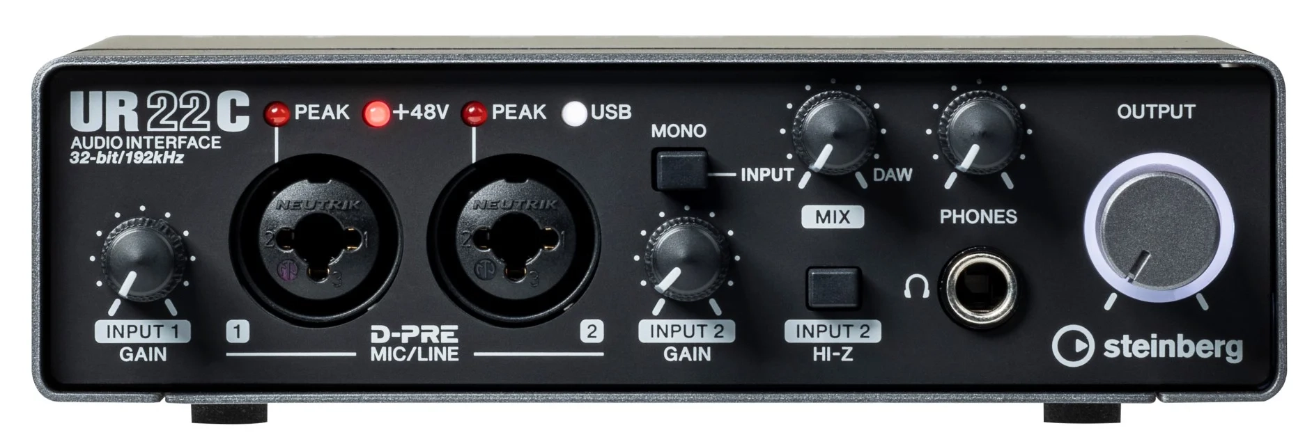 Interface de Áudio Digital Yamaha UR22C para Áudio Profissional