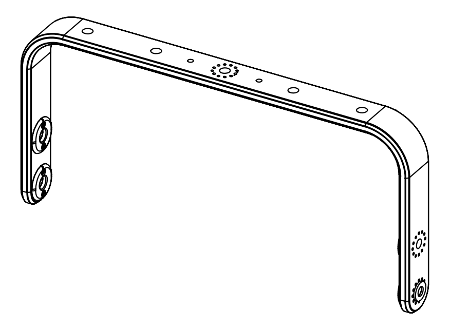 Estrutura Horizontal VNUHBRK535 - Bracket 535mm Nexo