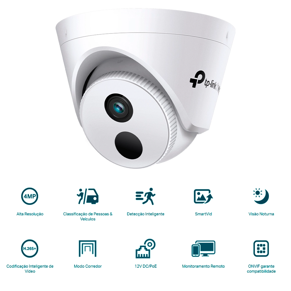 Câmera IP Turret TP-Link VIGI C440I 4MP 2.8mm IR 30m