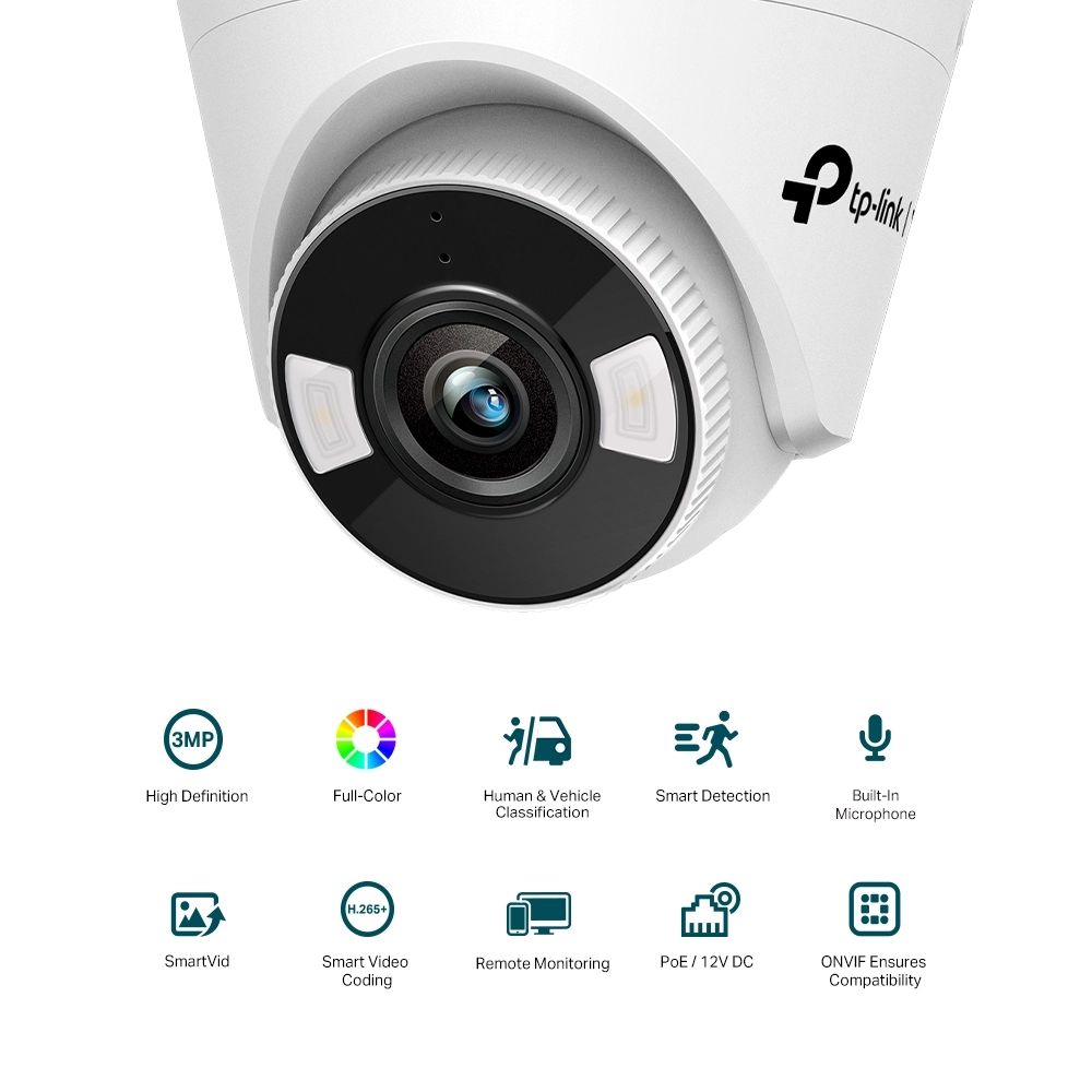 Câmera IP Turret TP-Link VIGI C430 3MP 2.8mm Full Color