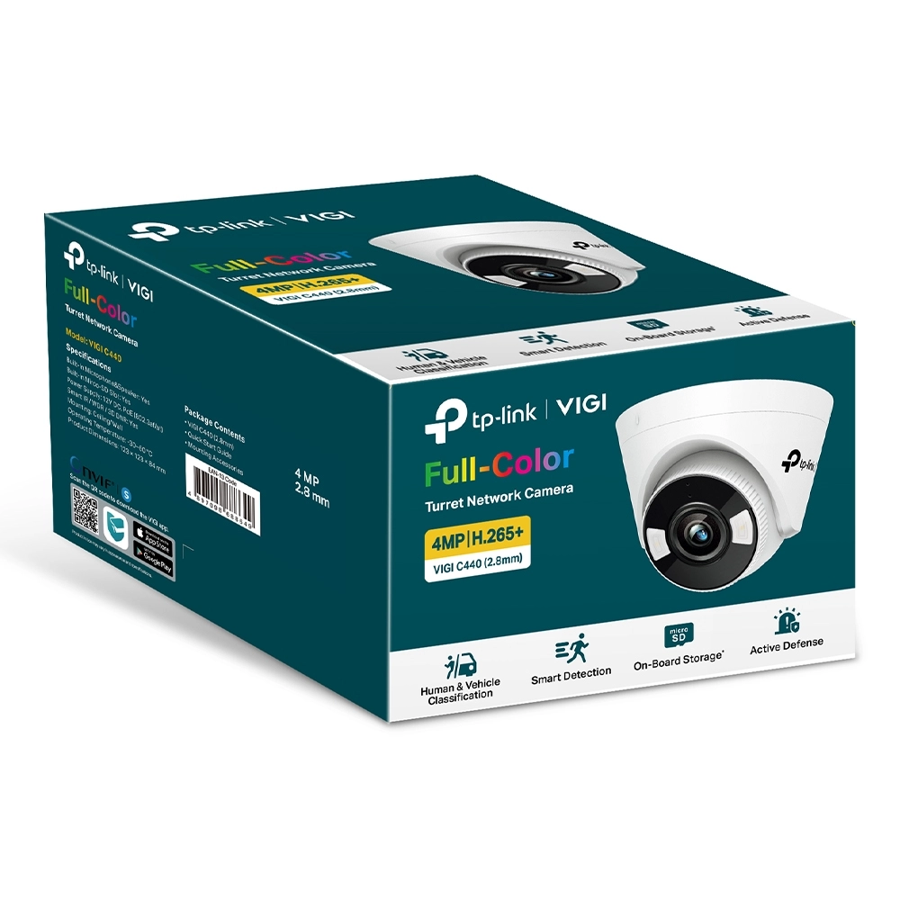 Câmera IP Turret TP-Link VIGI C440 4MP 2.8mm Full Color