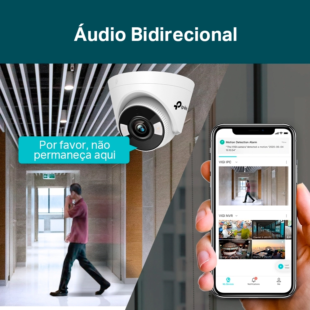 Câmera IP Turret TP-Link VIGI C440 4MP 2.8mm Full Color