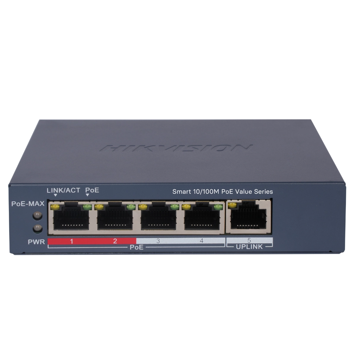 SWITCH HIKVISION DS-3E1105P-EI/M V2 POE 5 PORTAS 10/100MBPS