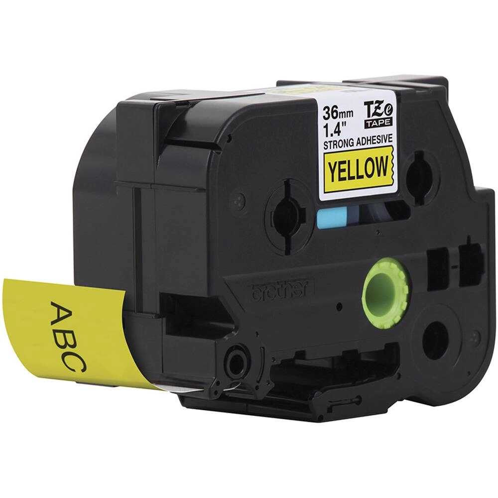 FITA BROTHER TZES661 36MM PRETO/AMARELO