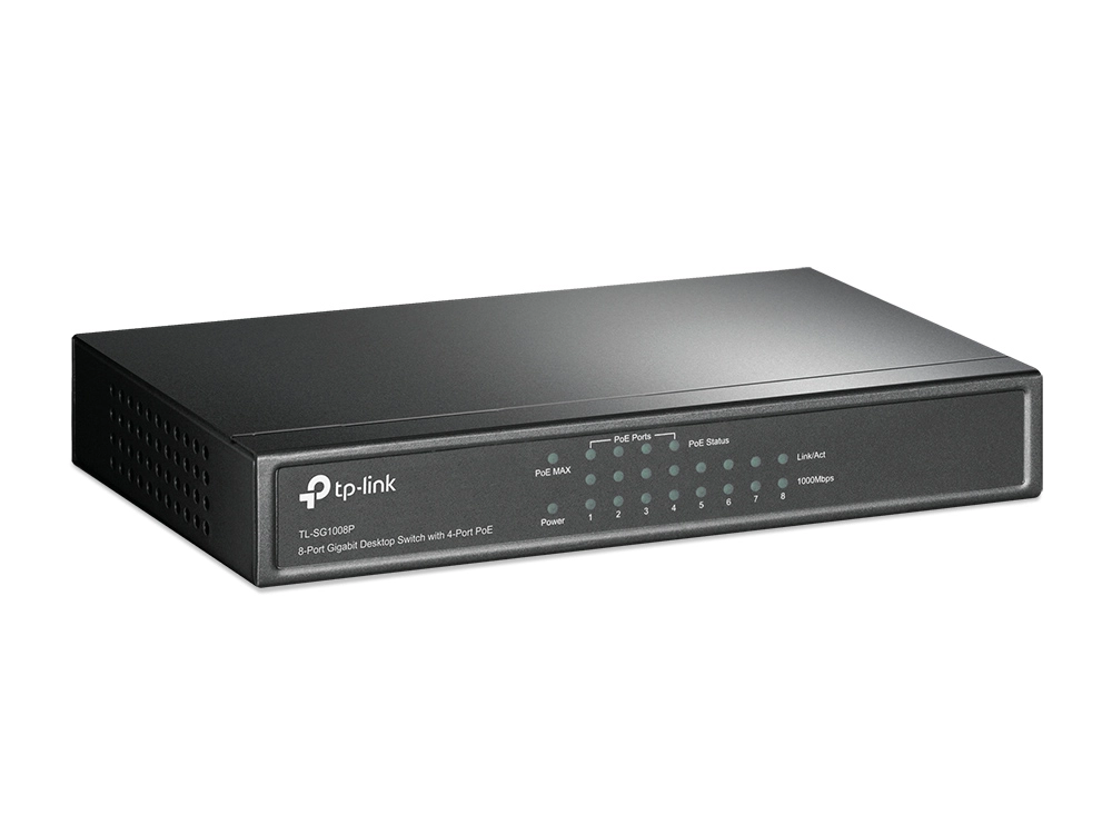 SWITCH TP-LINK TL-SG1008P 8 PORTAS GIGABIT (4 POE+)