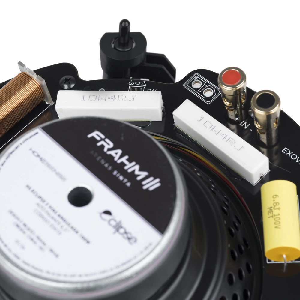 CAIXA DE SOM DE EMBUTIR PREMIUM HS ECLIPSE 100W 2 VIAS ANGULADA FRAHM