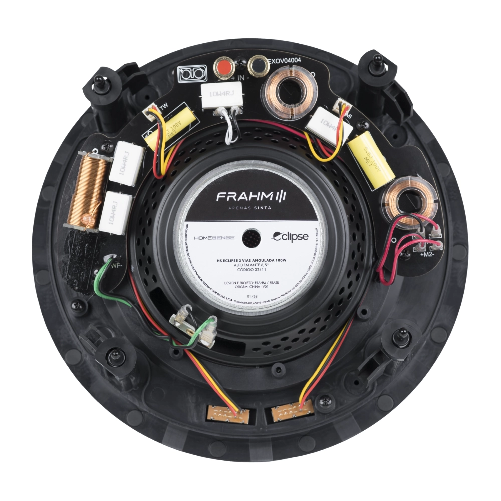 CAIXA DE SOM DE EMBUTIR PREMIUM HS ECLIPSE 100W 3  VIAS ANGULADA FRAHM