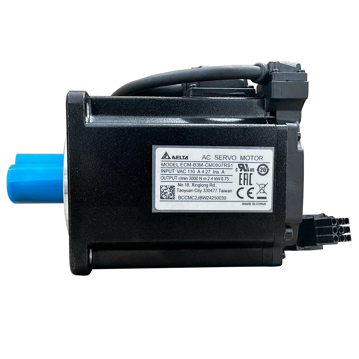 SERVO MOTOR DELTA ECM-B3M-CM0807RS1 220V 3000RPM 80MM 0.7KW S/ FREIO