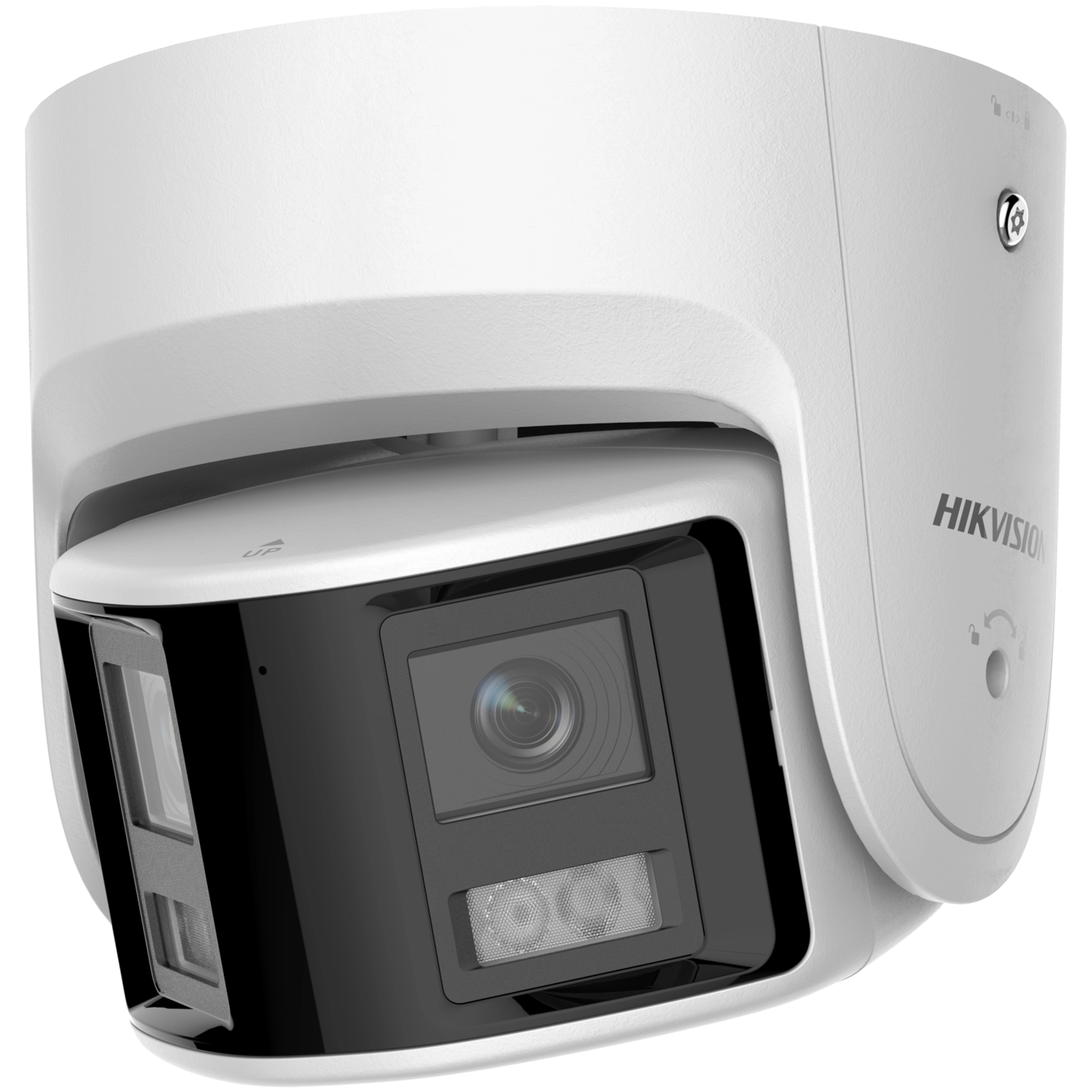 CÂMERA IP DOME PANORÂMICA HIKVISION DS-2CD2346G2P-ISU/SL 4MP 2.8MM POE 30M