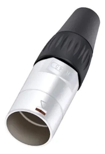 CONECTOR PLUG ETHERCON RJ45 MACHO XLR NET PRETO/PRATA OUTDOOR